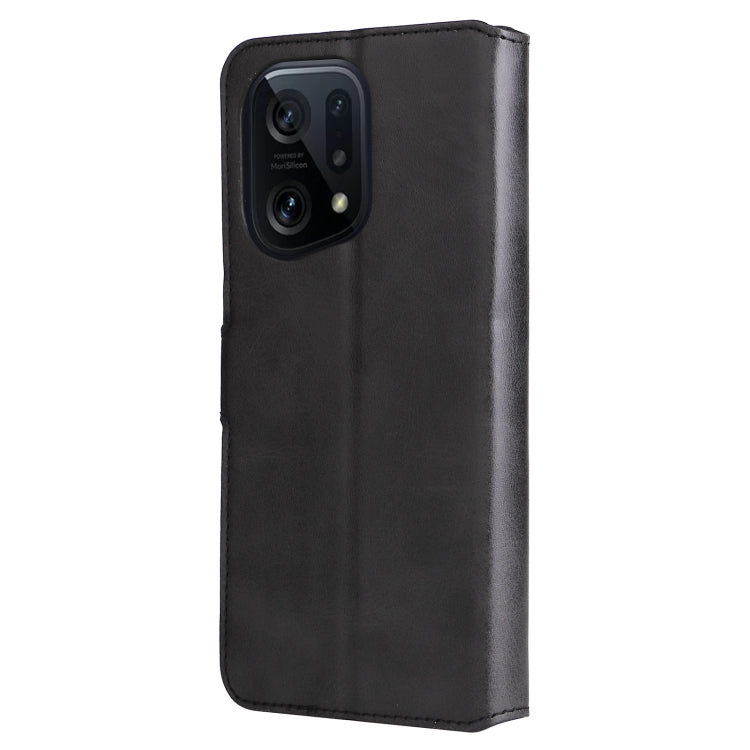 For OPPO Find X5 Pro Classic Calf Texture PU + TPU Horizontal Flip Leather Case