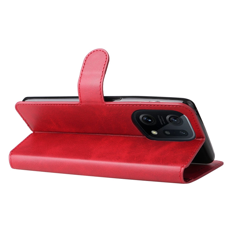 For OPPO Find X5 Pro Classic Calf Texture PU + TPU Horizontal Flip Leather Case