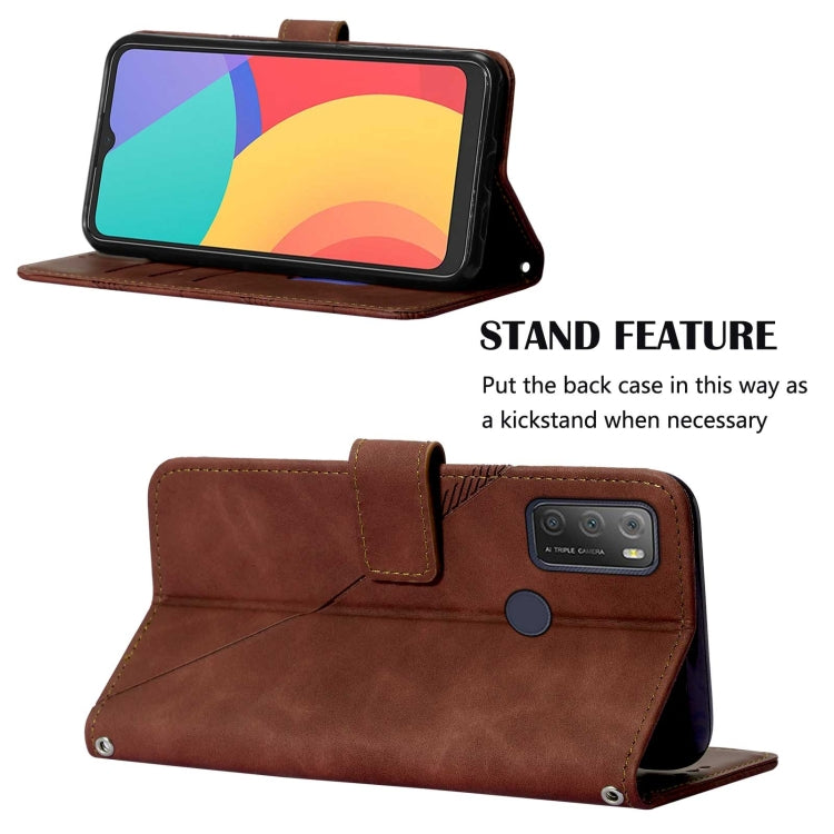 For Alcatel 1S / 3L 2021 Crossbody 3D Embossed Flip Leather Phone Case