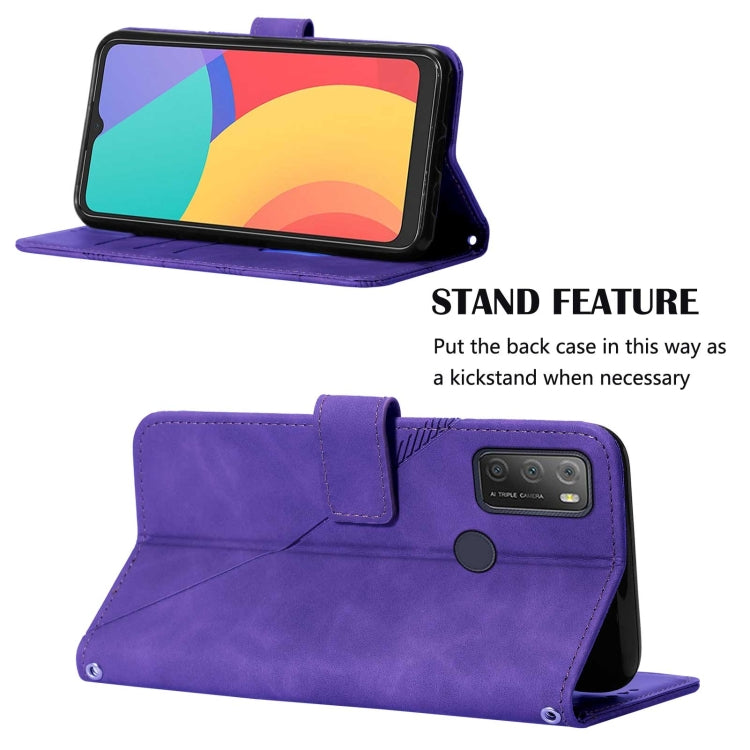 For Alcatel 1S / 3L 2021 Crossbody 3D Embossed Flip Leather Phone Case