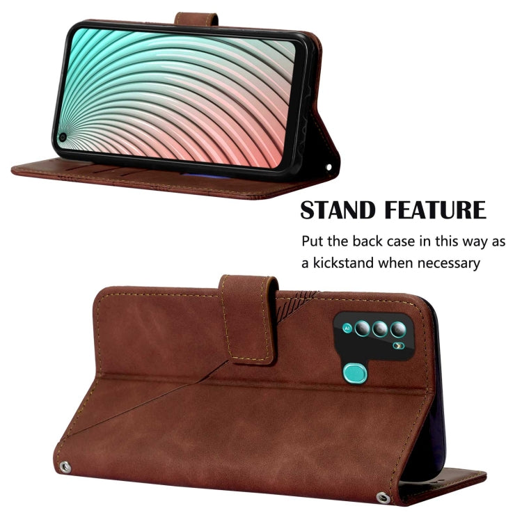 For Itel S16 Pro Crossbody 3D Embossed Flip Leather Phone Case