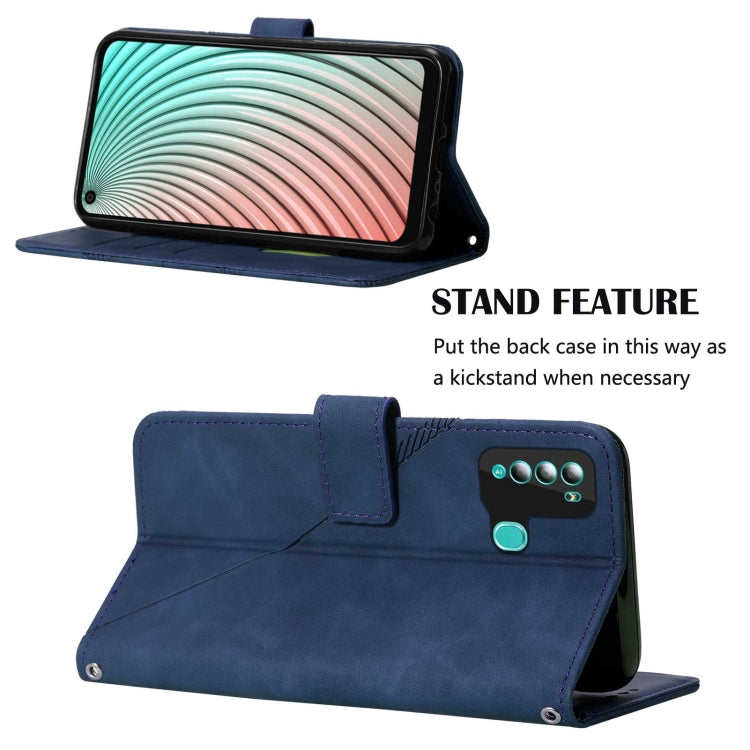 For Itel S16 Pro Crossbody 3D Embossed Flip Leather Phone Case