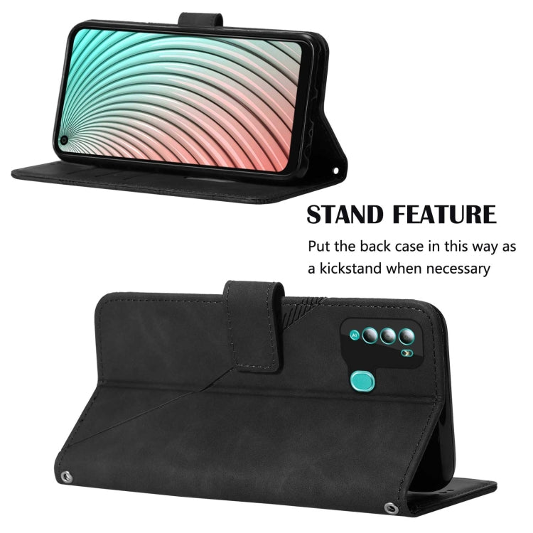 For Itel S16 Pro Crossbody 3D Embossed Flip Leather Phone Case
