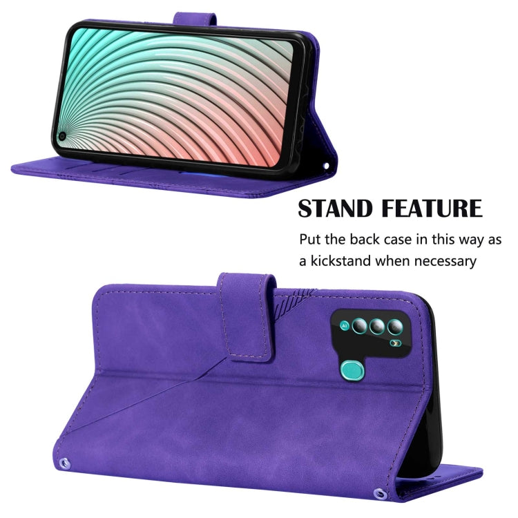 For Itel S16 Pro Crossbody 3D Embossed Flip Leather Phone Case