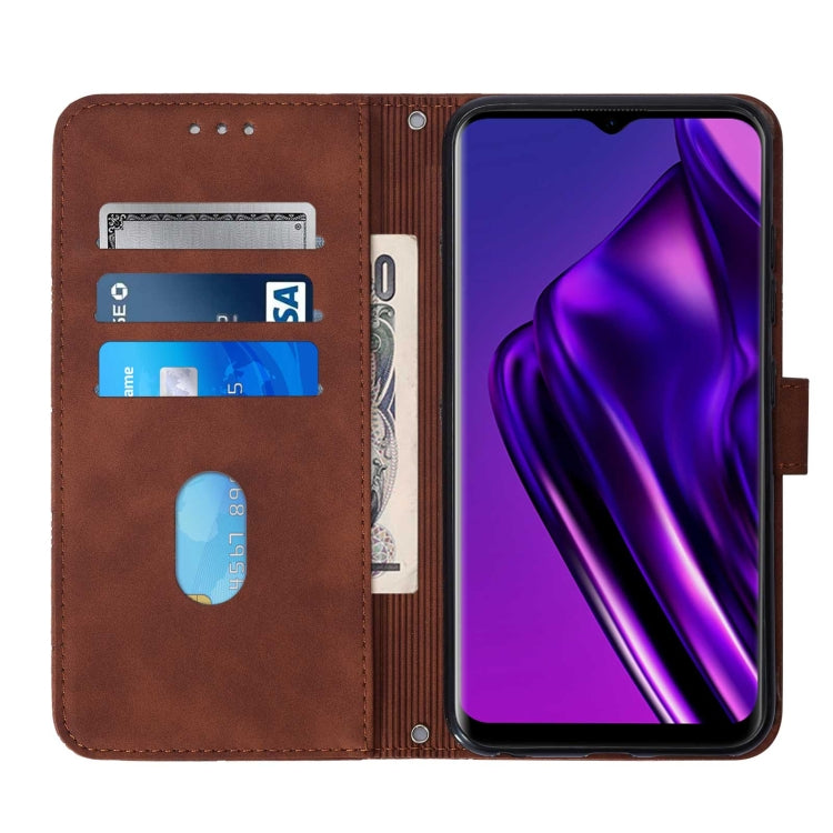 For Itel P36 Crossbody 3D Embossed Flip Leather Phone Case