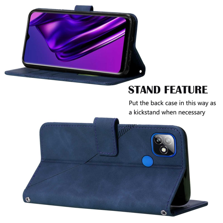 For Itel P36 Crossbody 3D Embossed Flip Leather Phone Case