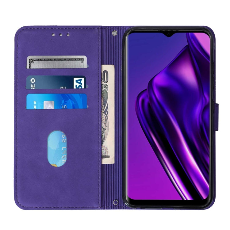 For Itel P36 Crossbody 3D Embossed Flip Leather Phone Case