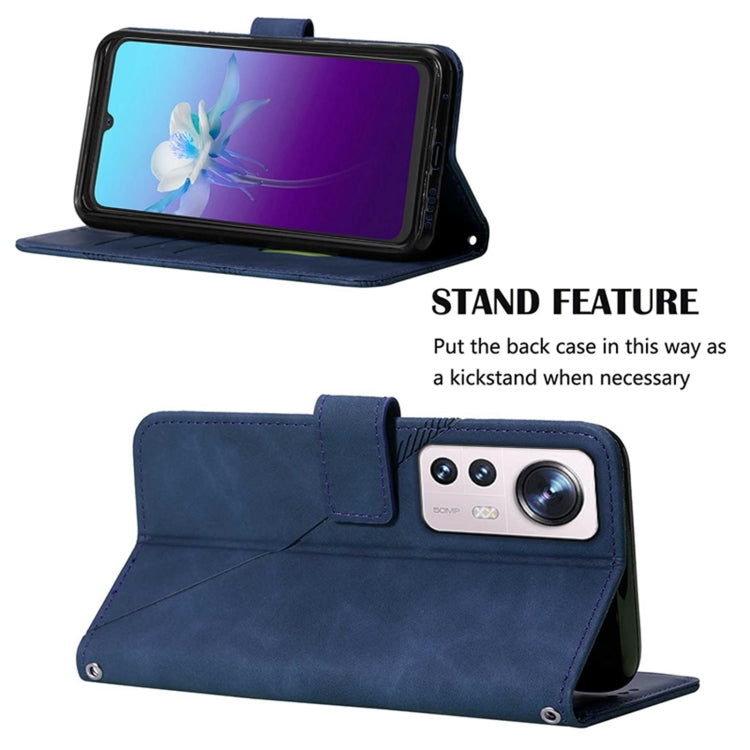 For Xiaomi 12 Pro Crossbody 3D Embossed Flip Leather Phone Case