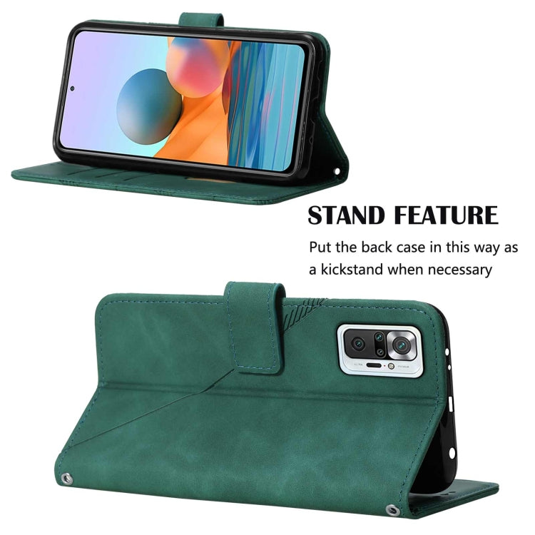 For Xiaomi Redmi Note 10 Pro/10 Pro Max Crossbody 3D Embossed Flip Leather Phone Case