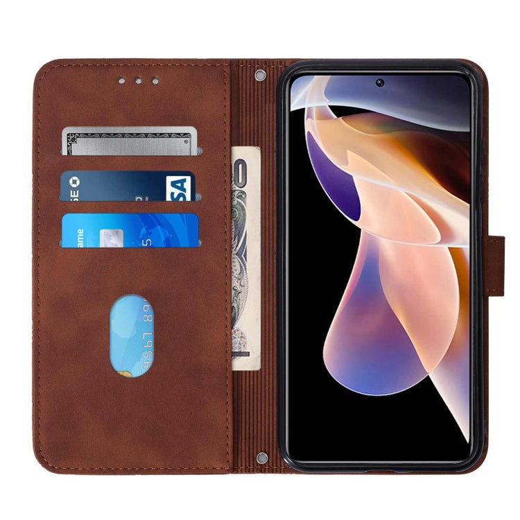 For Xiaomi Redmi Note 11 Pro+ Crossbody 3D Embossed Flip Leather Phone Case