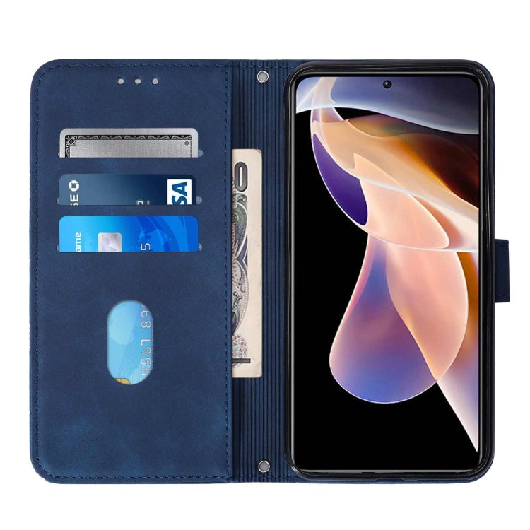 For Xiaomi Redmi Note 11 Pro+ Crossbody 3D Embossed Flip Leather Phone Case