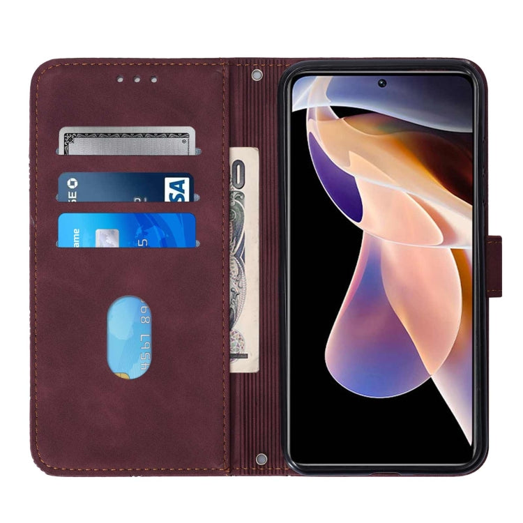 For Xiaomi Redmi Note 11 Pro+ Crossbody 3D Embossed Flip Leather Phone Case