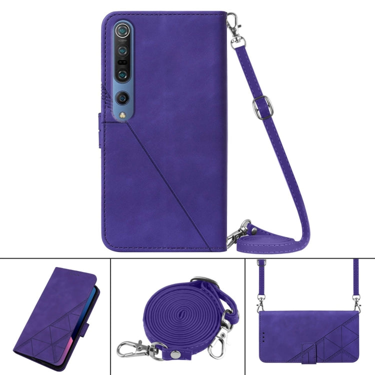 For Xiaomi Mi 10 5G / 10 Pro 5G Crossbody 3D Embossed Flip Leather Phone Case