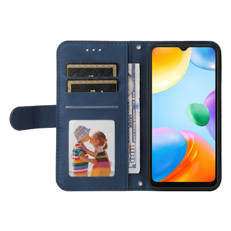 For Xiaomi Redmi 10C 4G / Redmi 10 India Version Skin Feel Life Tree Metal Button Leather Phone Case