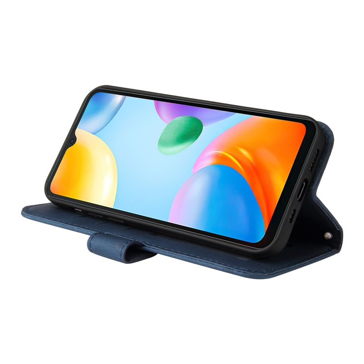 For Xiaomi Redmi 10C 4G / Redmi 10 India Version Skin Feel Life Tree Metal Button Leather Phone Case