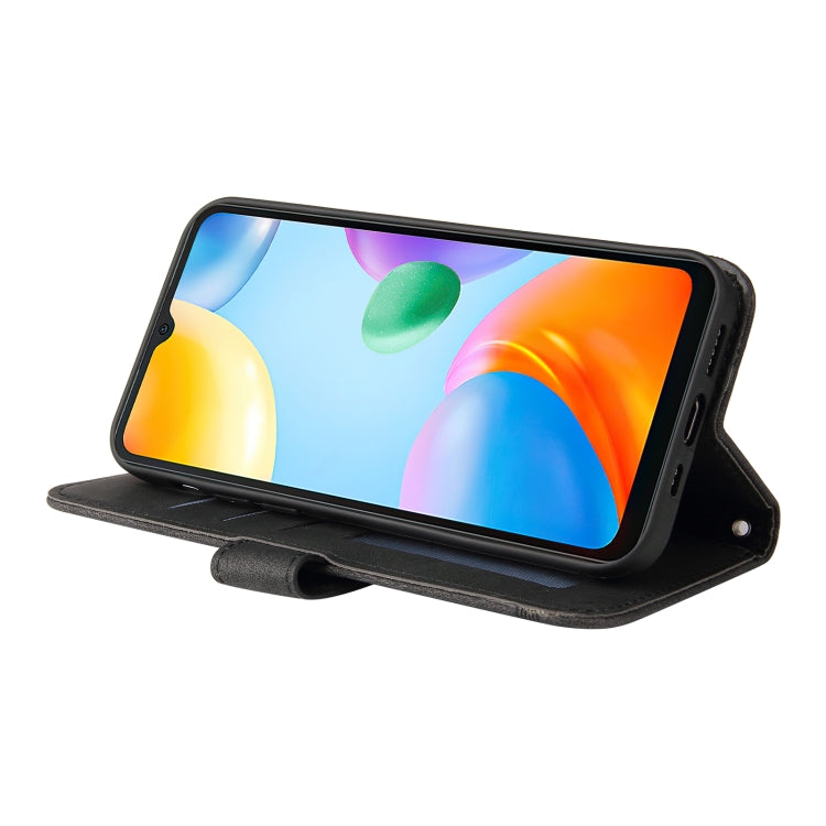 For Xiaomi Redmi 10C 4G / Redmi 10 India Version Skin Feel Life Tree Metal Button Leather Phone Case