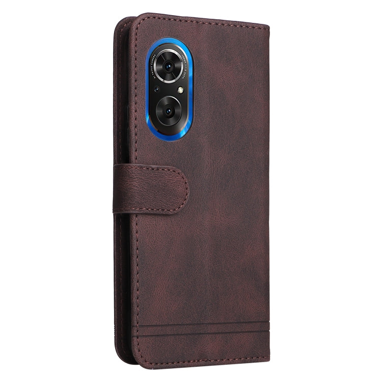 For Honor 50 SE / nova 9 SE Skin Feel Life Tree Metal Button Leather Phone Case