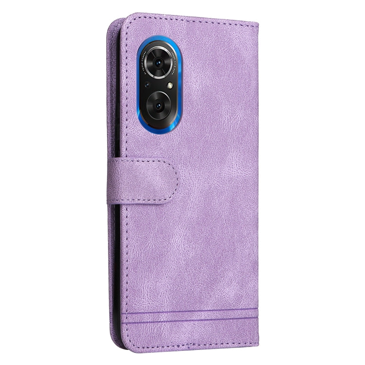For Honor 50 SE / nova 9 SE Skin Feel Life Tree Metal Button Leather Phone Case