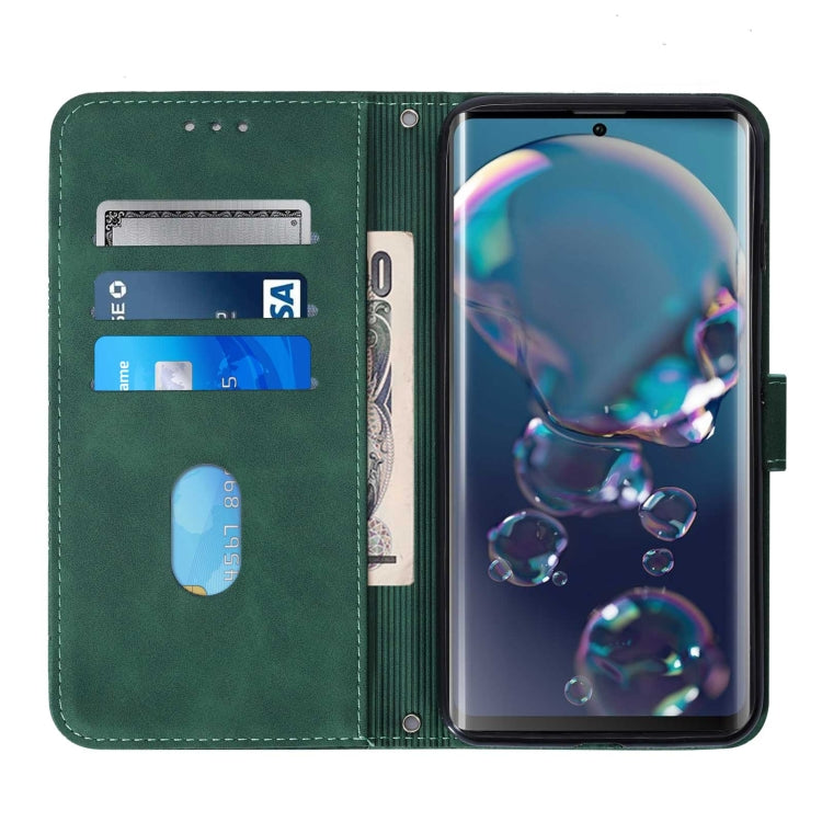 For Sharp Aquos R6 Crossbody 3D Embossed Flip Leather Phone Case
