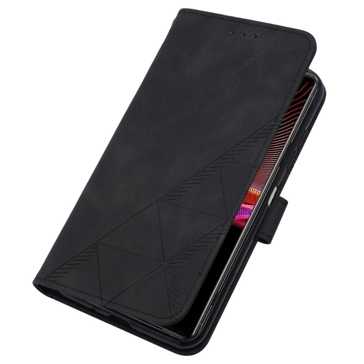 For Sony Xperia 1 III Crossbody 3D Embossed Flip Leather Phone Case