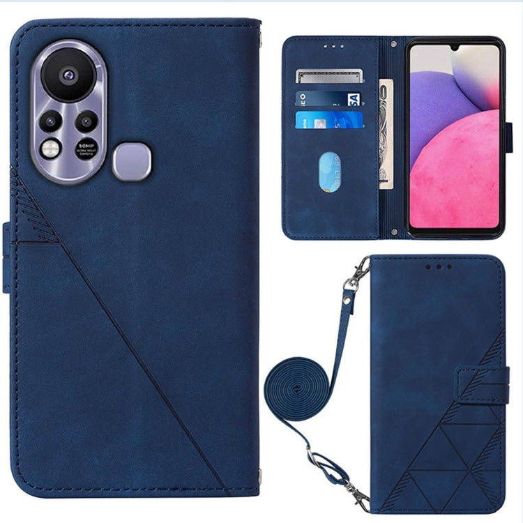 For Infinix Hot 11S NFC X6812B Crossbody 3D Embossed Flip Leather Phone Case