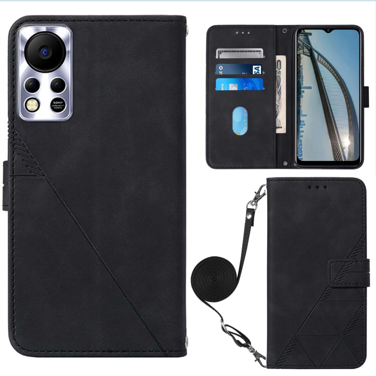 For Infinix Hot 11S NFC X6812B Crossbody 3D Embossed Flip Leather Phone Case