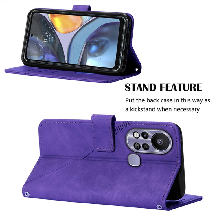 For Infinix Hot 11S NFC X6812B Crossbody 3D Embossed Flip Leather Phone Case
