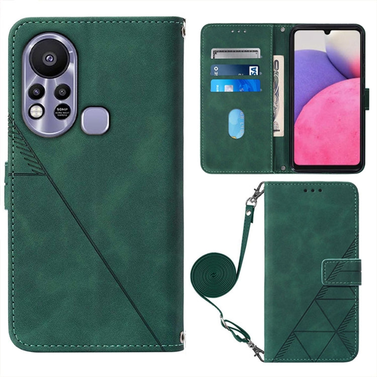 For Infinix Hot 11S NFC X6812B Crossbody 3D Embossed Flip Leather Phone Case