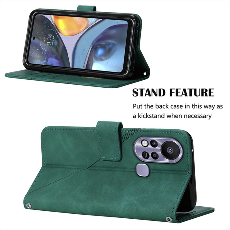 For Infinix Hot 11S NFC X6812B Crossbody 3D Embossed Flip Leather Phone Case