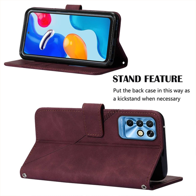 For Infinix Note 11i Crossbody 3D Embossed Flip Leather Phone Case