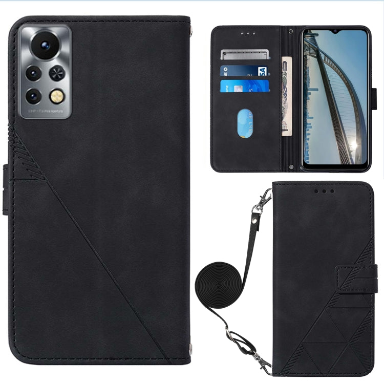 For Infinix Note 11S Crossbody 3D Embossed Flip Leather Phone Case