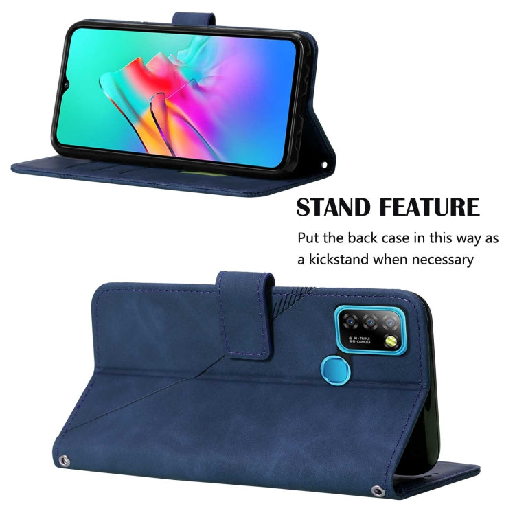 For Infinix Hot 10 Lite / Smart 5 Crossbody 3D Embossed Flip Leather Phone Case