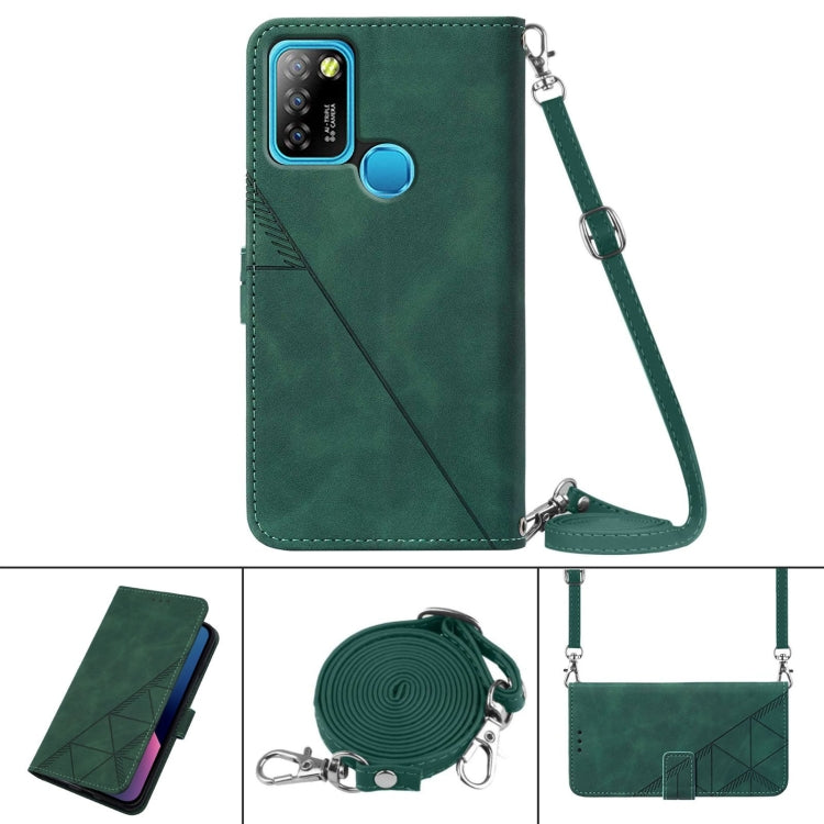 For Infinix Hot 10 Lite / Smart 5 Crossbody 3D Embossed Flip Leather Phone Case