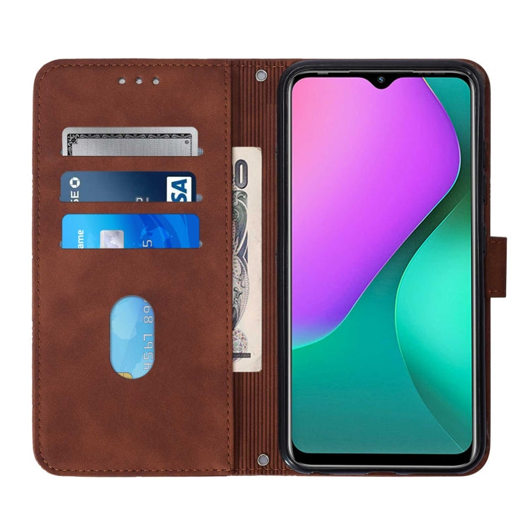 For Infinix Hot 10 Play Crossbody 3D Embossed Flip Leather Phone Case