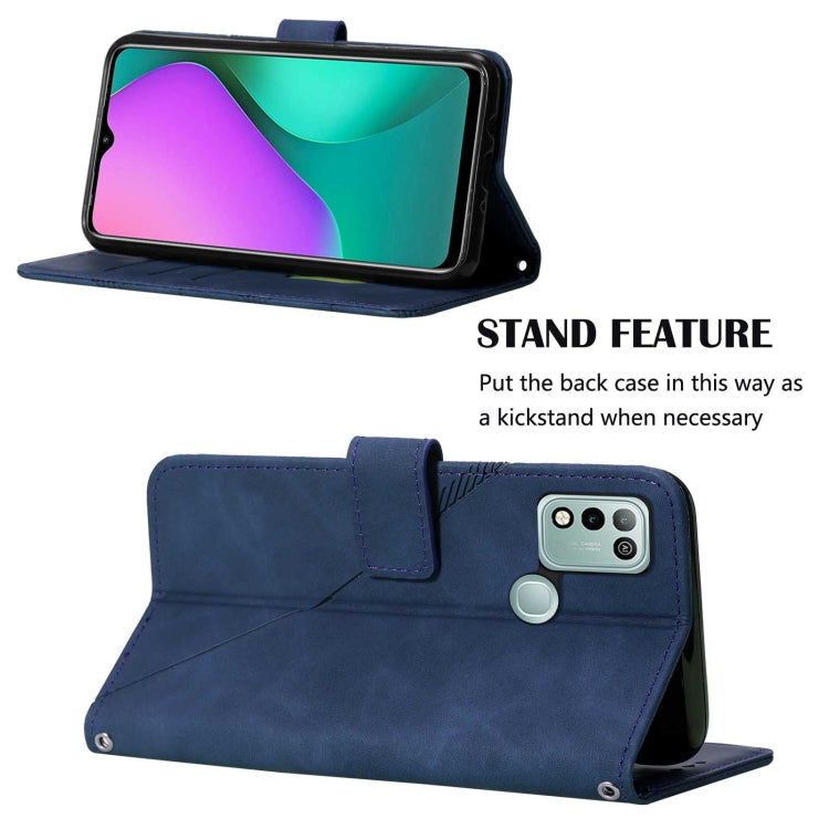 For Infinix Hot 10 Play Crossbody 3D Embossed Flip Leather Phone Case