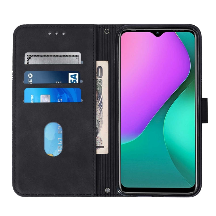 For Infinix Hot 10 Play Crossbody 3D Embossed Flip Leather Phone Case