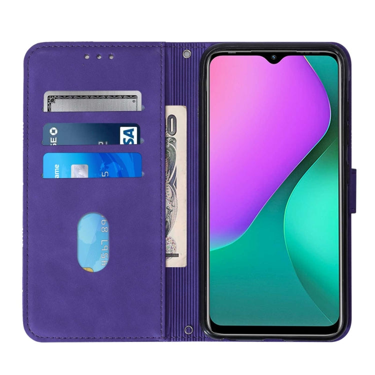 For Infinix Hot 10 Play Crossbody 3D Embossed Flip Leather Phone Case