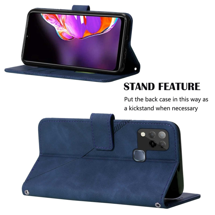 For Infinix Hot 10S / Hot 10T Crossbody 3D Embossed Flip Leather Phone Case
