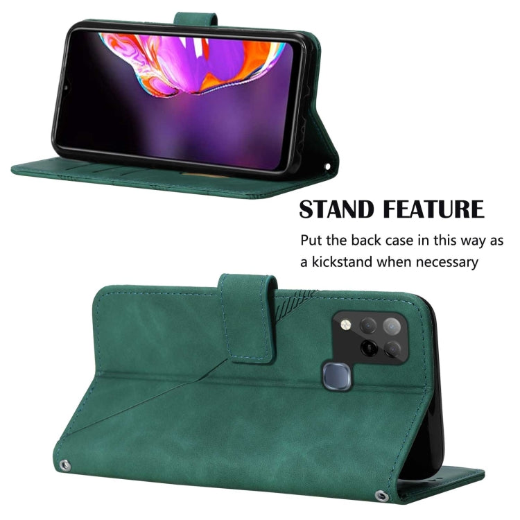 For Infinix Hot 10S / Hot 10T Crossbody 3D Embossed Flip Leather Phone Case