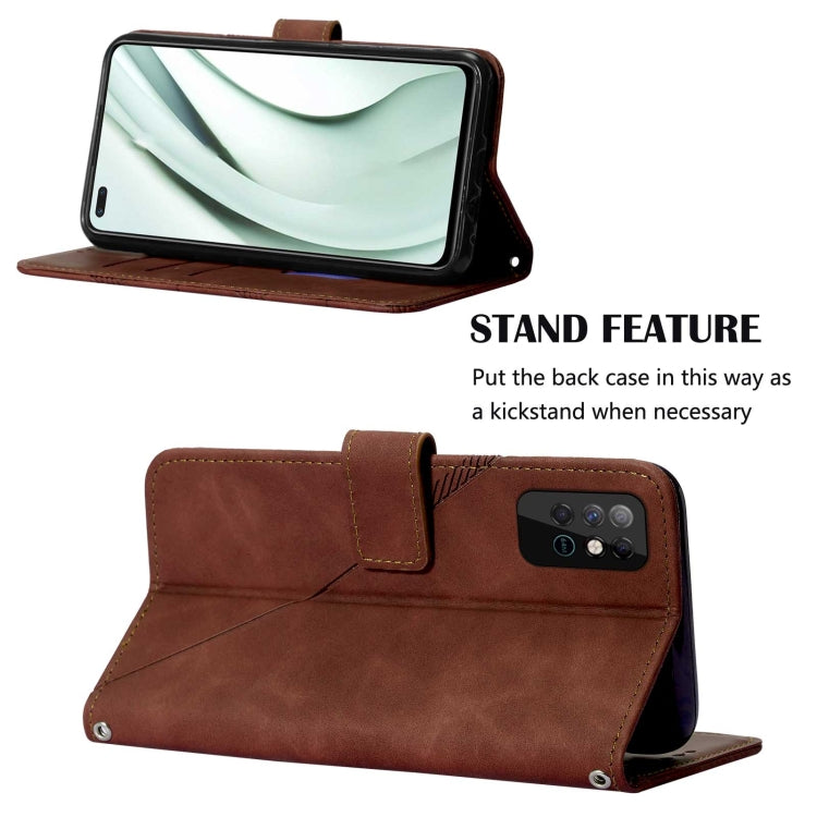 For Infinix Note 8 Crossbody 3D Embossed Flip Leather Phone Case