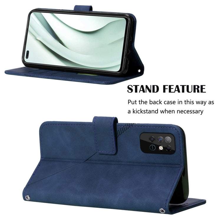For Infinix Note 8 Crossbody 3D Embossed Flip Leather Phone Case