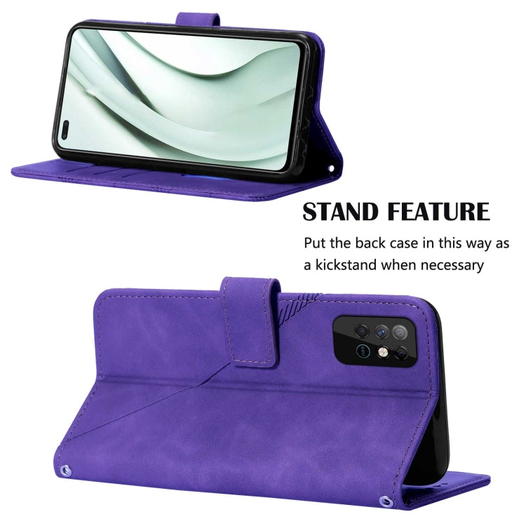 For Infinix Note 8 Crossbody 3D Embossed Flip Leather Phone Case