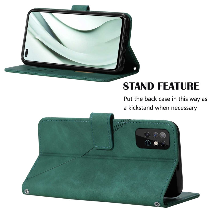 For Infinix Note 8 Crossbody 3D Embossed Flip Leather Phone Case