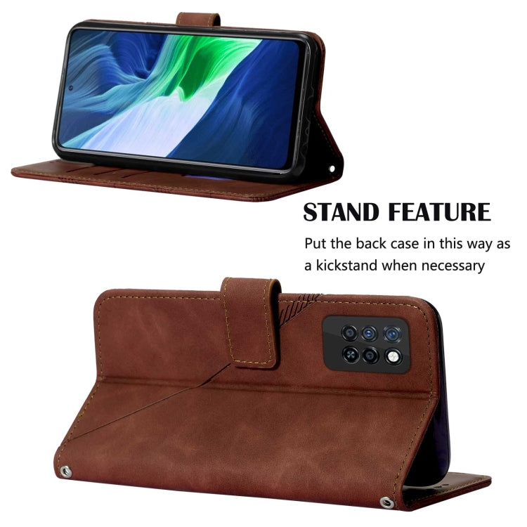 For Infinix Note 10 Pro Crossbody 3D Embossed Flip Leather Phone Case