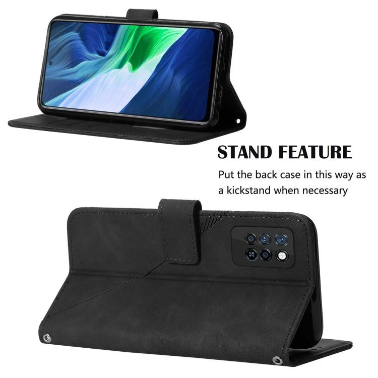 For Infinix Note 10 Pro Crossbody 3D Embossed Flip Leather Phone Case