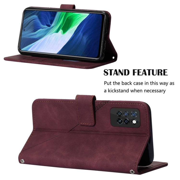 For Infinix Note 10 Pro Crossbody 3D Embossed Flip Leather Phone Case