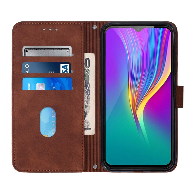 For Infinix X653 Smart 4 Crossbody 3D Embossed Flip Leather Phone Case
