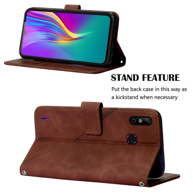 For Infinix X653 Smart 4 Crossbody 3D Embossed Flip Leather Phone Case