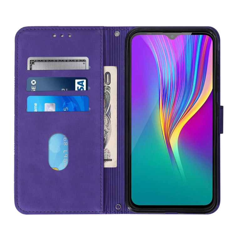 For Infinix X653 Smart 4 Crossbody 3D Embossed Flip Leather Phone Case