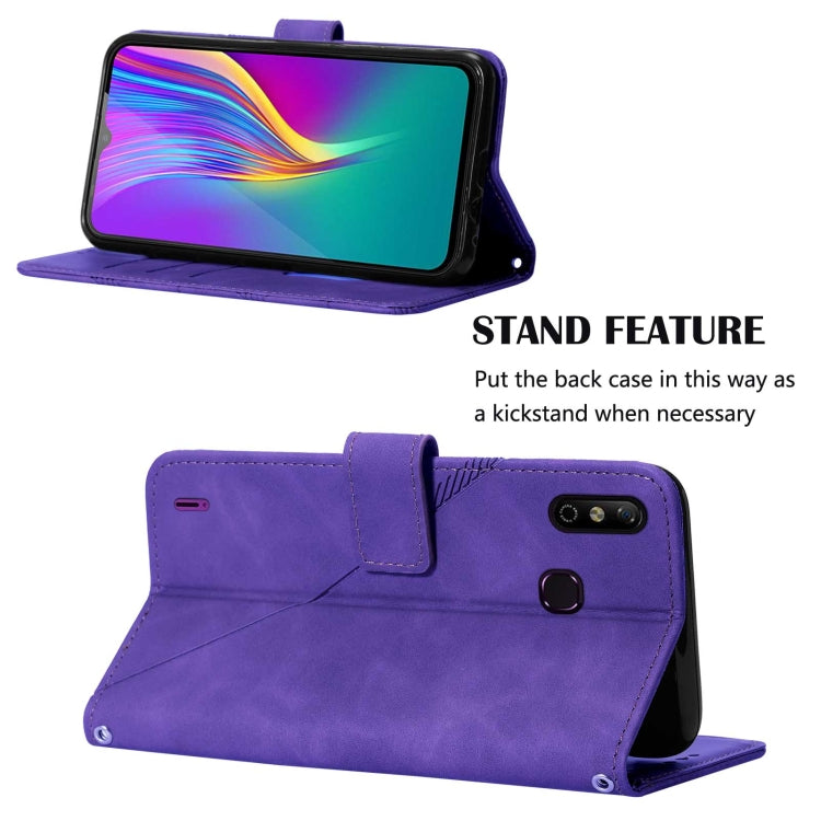 For Infinix X653 Smart 4 Crossbody 3D Embossed Flip Leather Phone Case